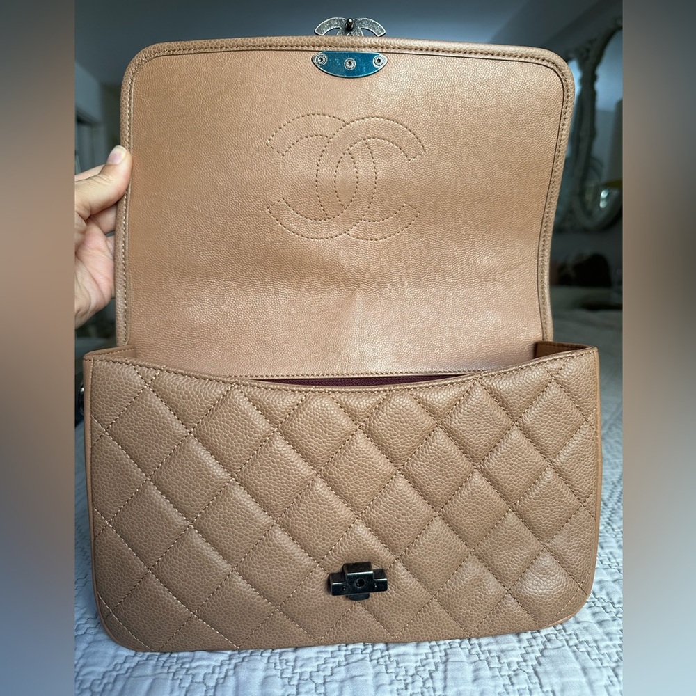CHANEL Caviar & Calfskin Quilted Medium Flap Bag - Picture 10 of 16